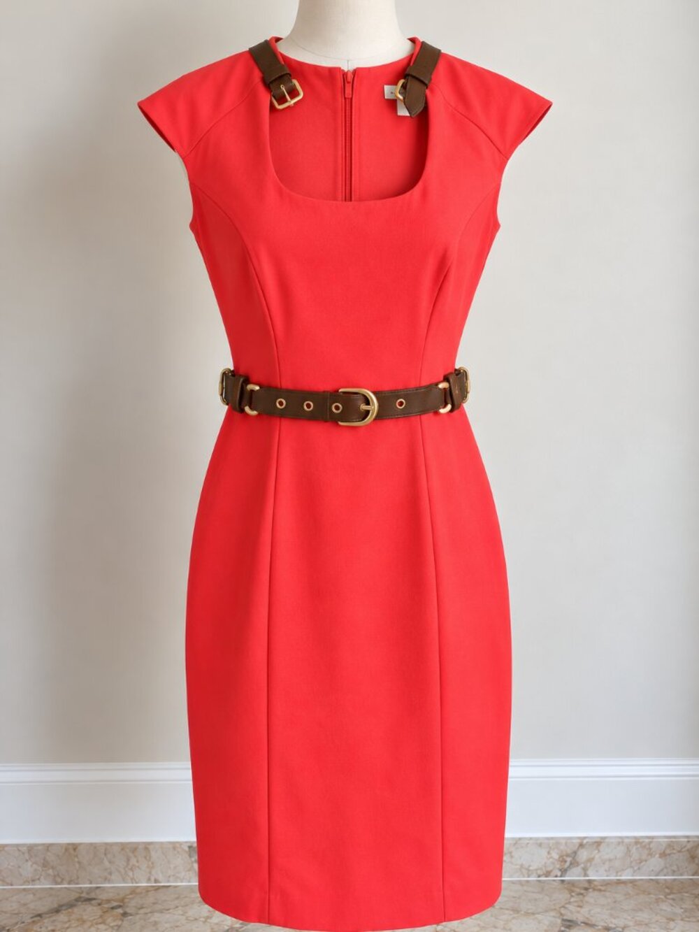 Cache coral dress size 0